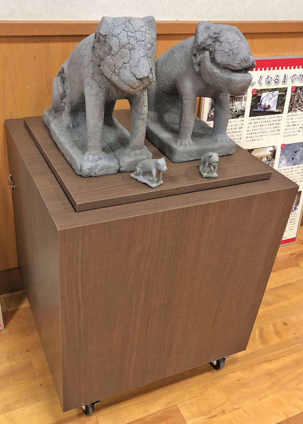 狛犬のヤマシン砥石です(7箱) 七ツ石神社の狛犬レプリカ - 株式会社 トリアド工房 - 文化財の