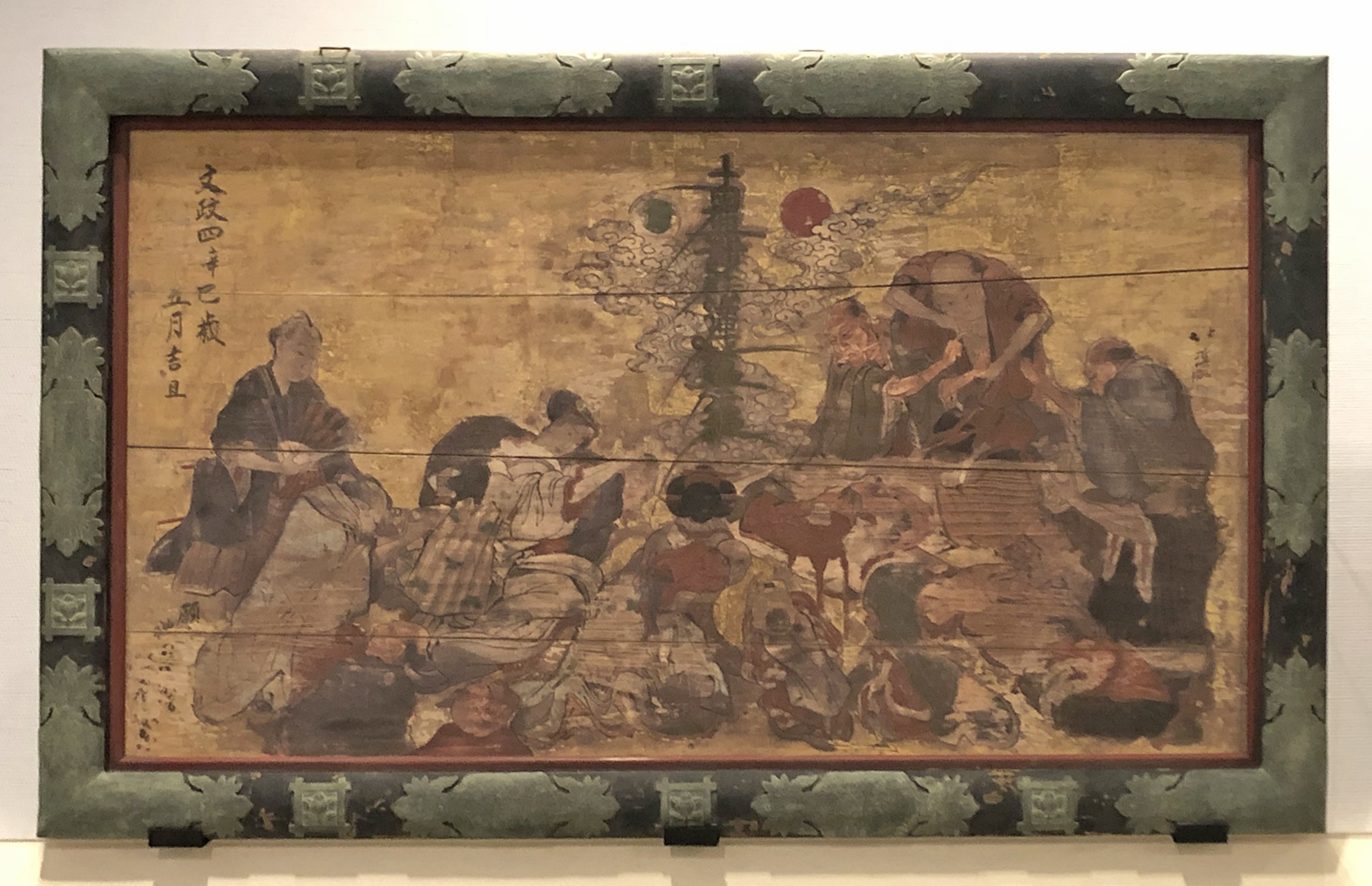 杉並区「板絵着色老翁奇端の図」：２　レプリカ製作